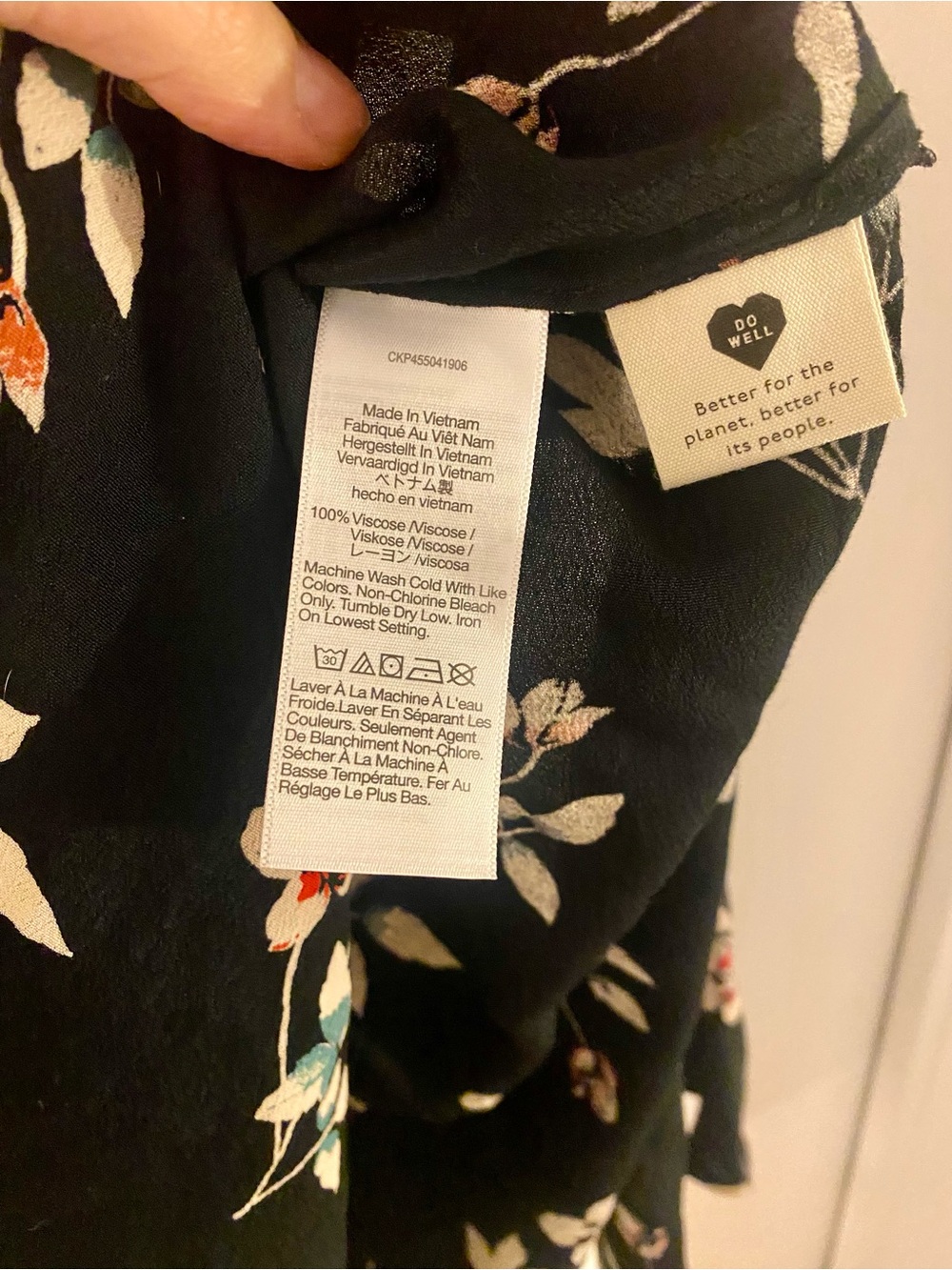 Madewell Black Floral Midi 90s Skirt - Picture 7 of 9